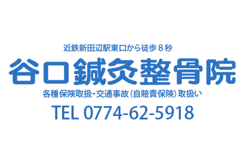 新田辺駅から徒歩8秒/谷口鍼灸整骨院/京田辺市/頭痛、めまい、耳鳴り、肩こり、腰痛、スポーツ障害、更年期障害